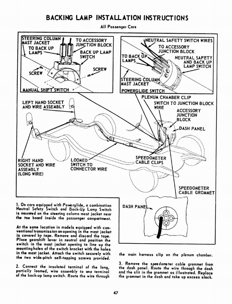 1955 Chevrolet Accessories Manual Page 65